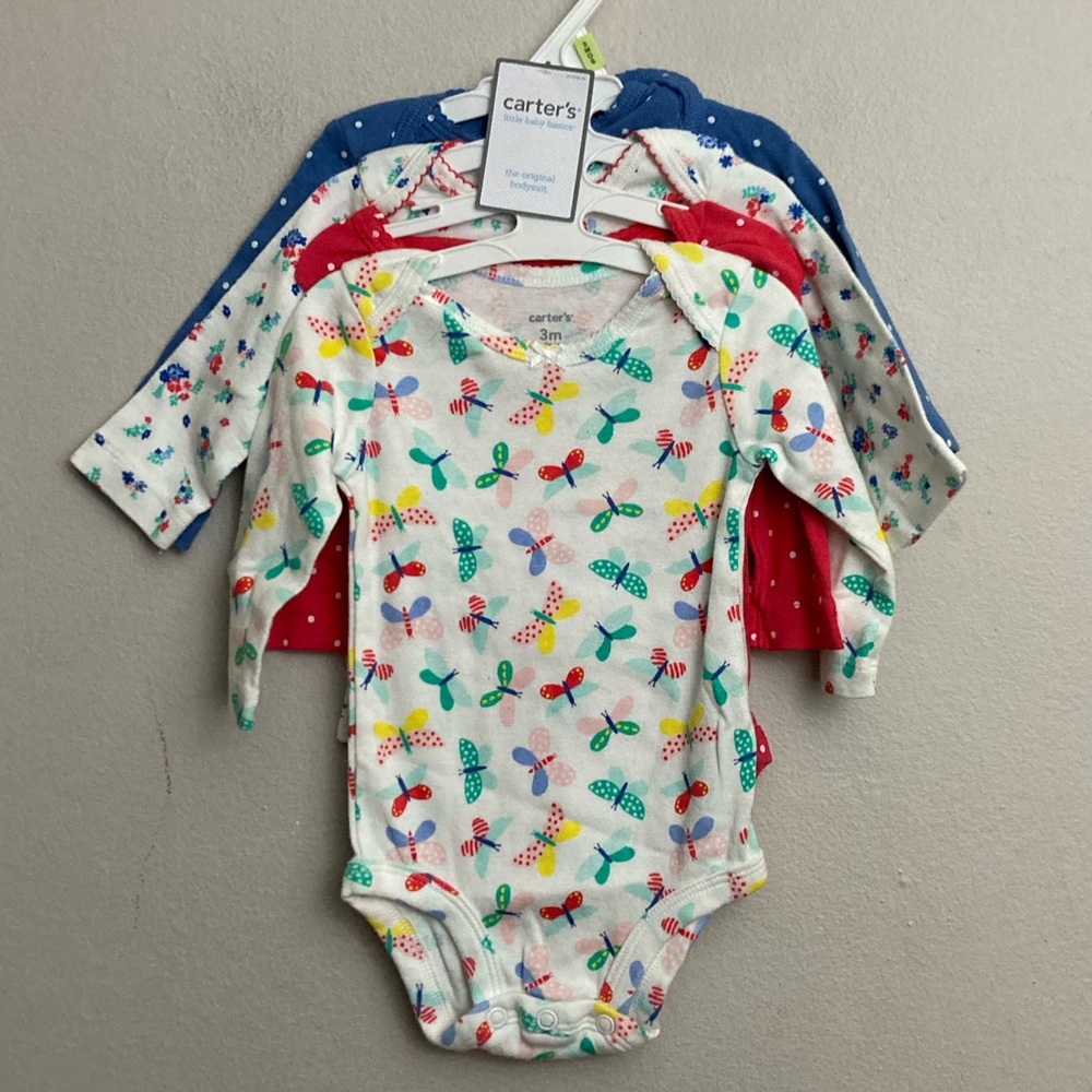9-27 Carters baby girls body suit set 3m NWT